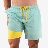 Blue Paradise - Mid-Length Hybrid Short - Capelle Miami