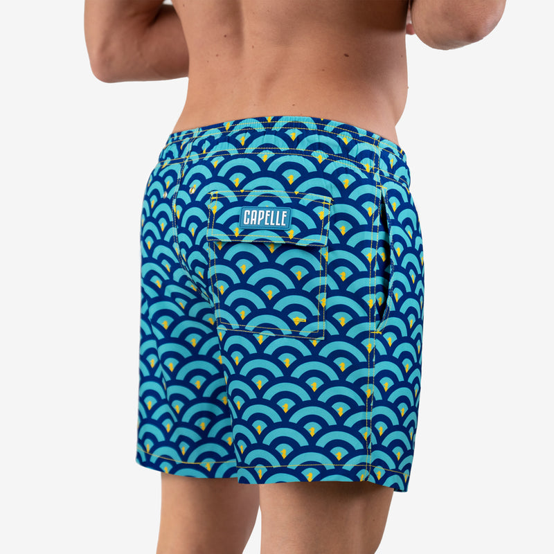 Capelle Clouds - Mid-Length Hybrid Short - Capelle Miami