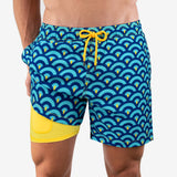 Capelle Clouds - Mid-Length Hybrid Short - Capelle Miami