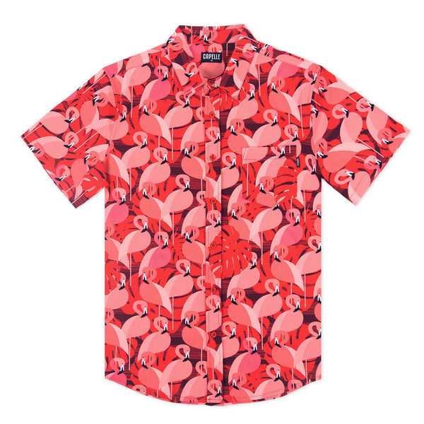 Pink Flamingo - Tailored Shirt - Capelle Miami