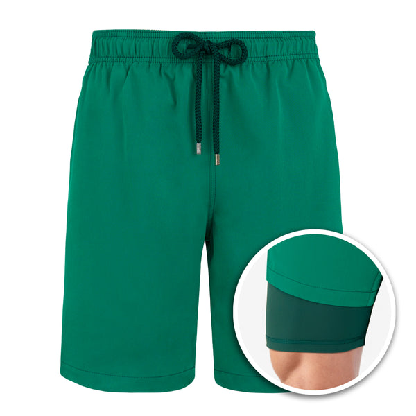 Green Emerald- Long-Length Hybrid Short - Capelle Miami