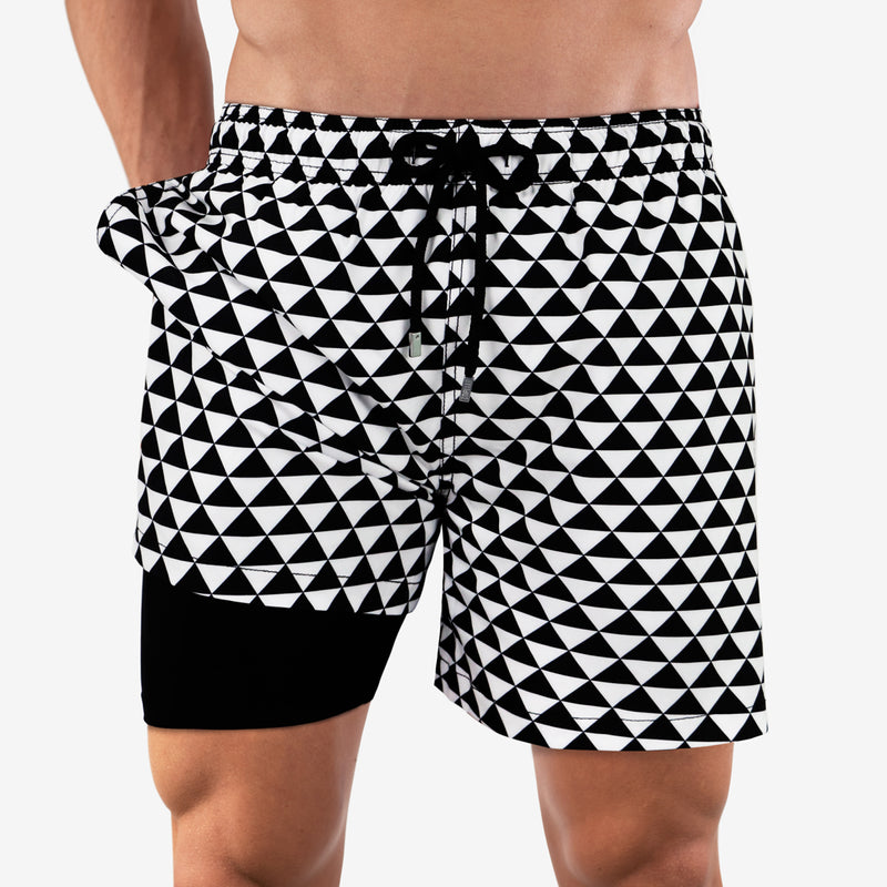 Louvre - Mid-Length Hybrid Short - Capelle Miami