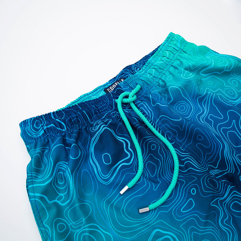 Ocean Depths - Mid-Length Hybrid Short - Capelle Miami