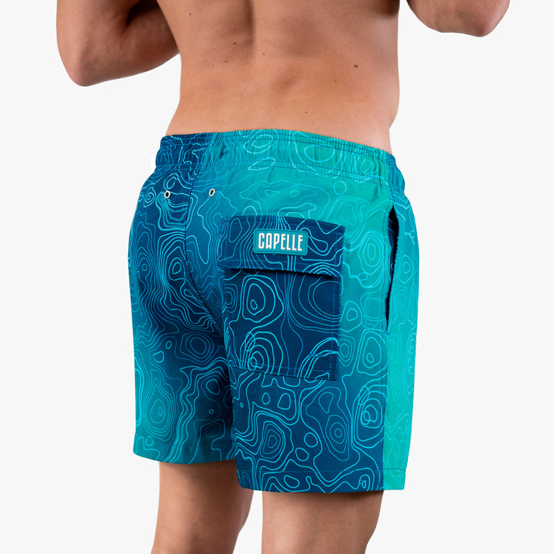 Ocean Depths - Mid-Length Hybrid Short - Capelle Miami