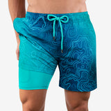 Ocean Depths - Mid-Length Hybrid Short - Capelle Miami