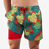 Tropical Crush - Mid-Length Hybrid Short - Capelle Miami